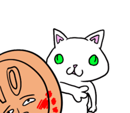 trouble cat komaneko-chan and mr10000yen sticker #1754727