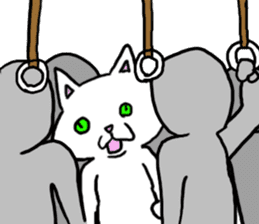 trouble cat komaneko-chan and mr10000yen sticker #1754739