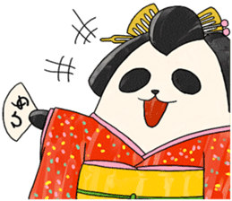 tonosama-panda himesama-panda sticker #1755625