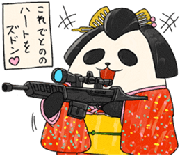tonosama-panda himesama-panda sticker #1755650