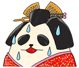 tonosama-panda himesama-panda sticker #1755652