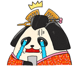 tonosama-panda himesama-panda sticker #1755656