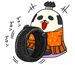 tonosama-panda himesama-panda sticker #1755657
