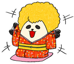 tonosama-panda himesama-panda sticker #1755659