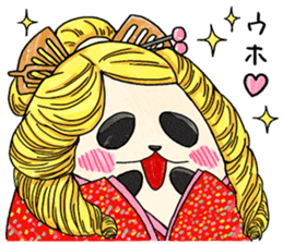 tonosama-panda himesama-panda sticker #1755663