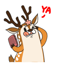 Male Sister Deer sticker #1755725