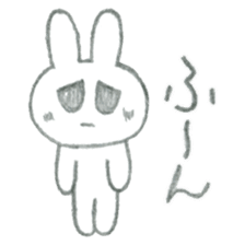 The depressed rabbit sticker #1756025