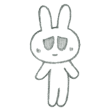 The depressed rabbit sticker #1756030
