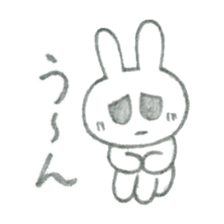 The depressed rabbit sticker #1756035