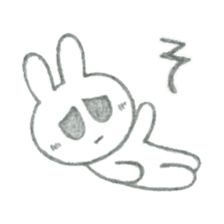 The depressed rabbit sticker #1756038