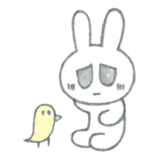 The depressed rabbit sticker #1756050