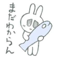 The depressed rabbit sticker #1756059