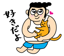 Funny Pompadour Man sticker #1756466