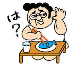 Funny Pompadour Man sticker #1756473