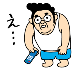 Funny Pompadour Man sticker #1756485