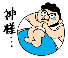 Funny Pompadour Man sticker #1756495