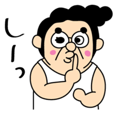 Funny Pompadour Man sticker #1756497