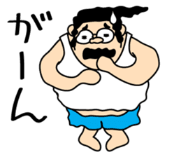 Funny Pompadour Man sticker #1756502