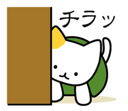 KAME NEKO turtle cat sticker #1756939