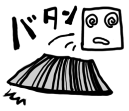 Faces and expressions square Face sticker #1757133