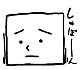 Faces and expressions square Face sticker #1757139