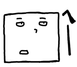 Faces and expressions square Face sticker #1757143