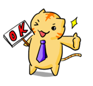 white-collar cat sticker #1758004