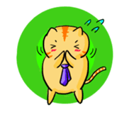 white-collar cat sticker #1758014