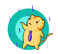 white-collar cat sticker #1758032