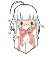 One day, I picked a black cat and a girl sticker #1758441