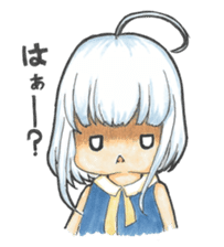 One day, I picked a black cat and a girl sticker #1758447