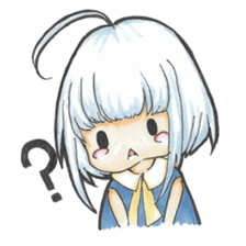 One day, I picked a black cat and a girl sticker #1758453