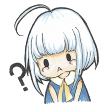 One day, I picked a black cat and a girl sticker #1758453