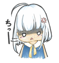 One day, I picked a black cat and a girl sticker #1758454