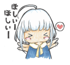 One day, I picked a black cat and a girl sticker #1758457