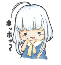 One day, I picked a black cat and a girl sticker #1758458