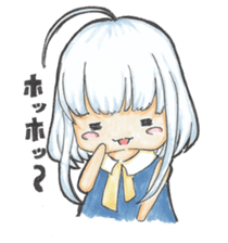 One day, I picked a black cat and a girl sticker #1758458