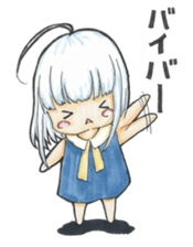 One day, I picked a black cat and a girl sticker #1758468