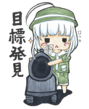 One day, I picked a black cat and a girl sticker #1758470