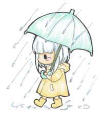 One day, I picked a black cat and a girl sticker #1758474