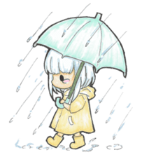 One day, I picked a black cat and a girl sticker #1758474