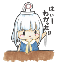 One day, I picked a black cat and a girl sticker #1758476