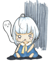 One day, I picked a black cat and a girl sticker #1758479