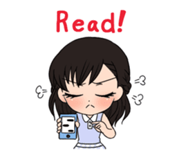 StampGirl "feeling" English edition sticker #1759095