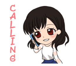 StampGirl "feeling" English edition sticker #1759102