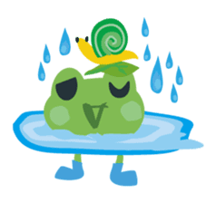 Kaeru-kun WORLD sticker #1760740