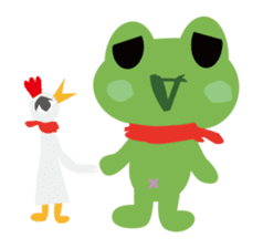 Kaeru-kun WORLD sticker #1760741