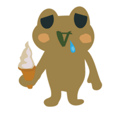 Kaeru-kun WORLD sticker #1760742