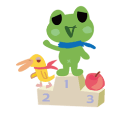 Kaeru-kun WORLD sticker #1760749