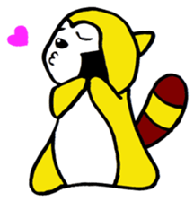 Raccoon Pu-yon sticker #1761140